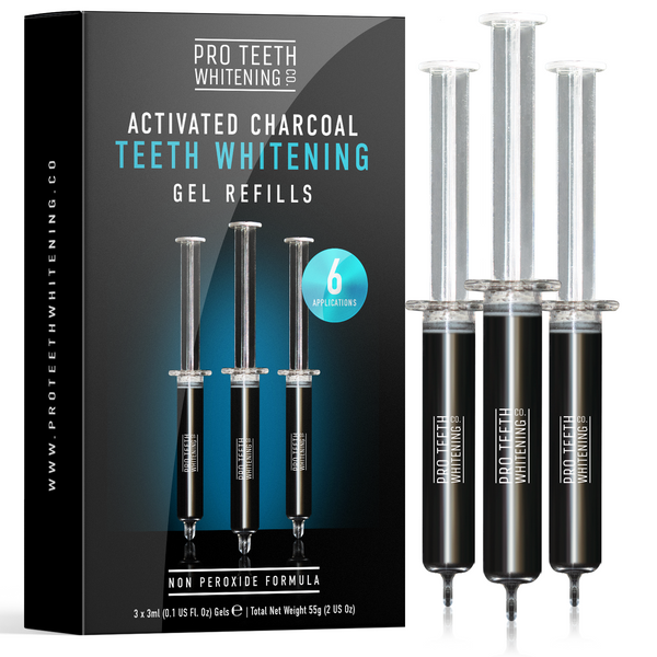 Activated Charcoal Teeth Whitening Kit Gel Refills